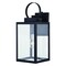 Vaxcel Medinah 7-in. W 1 Light Dusk to Dawn Black Outdoor Wall Lantern Clear Glass T0601 - alternate 10